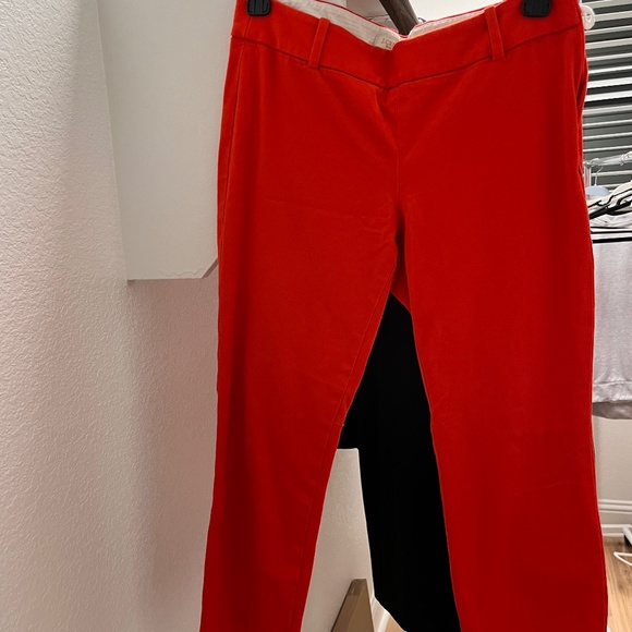 J.Crew Minnie capri pants in red. size 4 - Picture 1 of 3